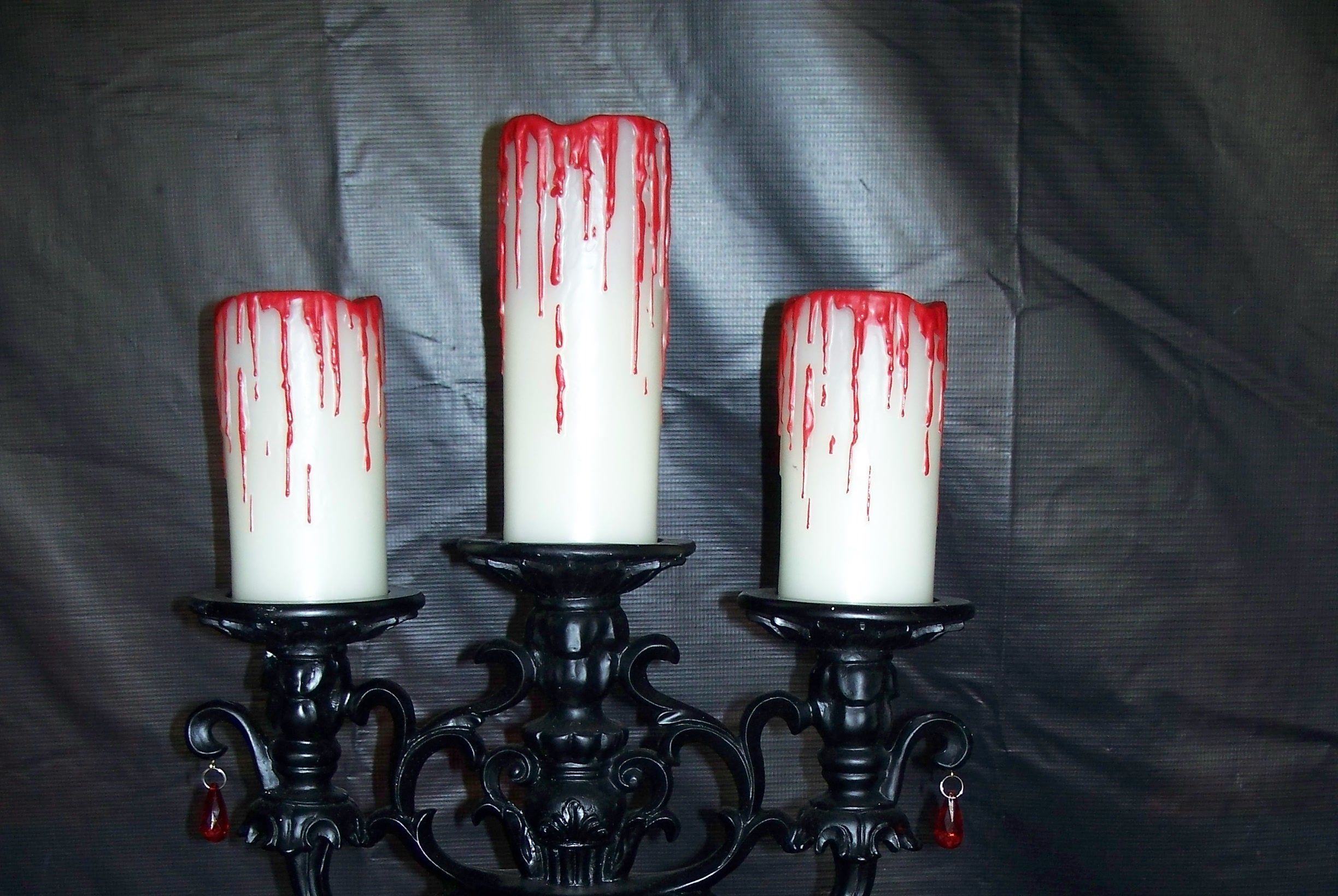 Halloween themed candelabra