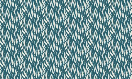 Tranquil Trailing Eucalyptus Branches Painted in Gouache