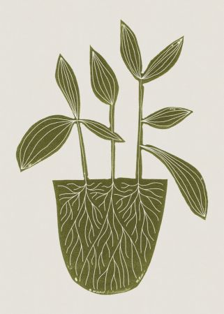 Linocut Houseplant #6