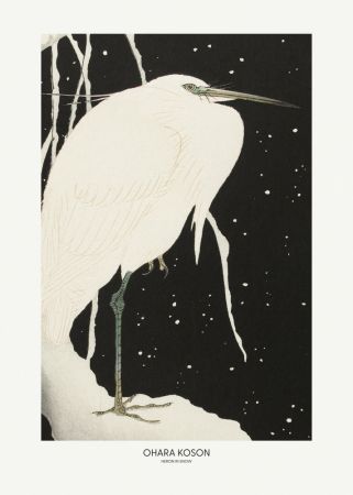 Heron In The Snow