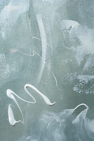 Green and White Acrylic No 1