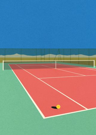 Tennis Court In the Desert