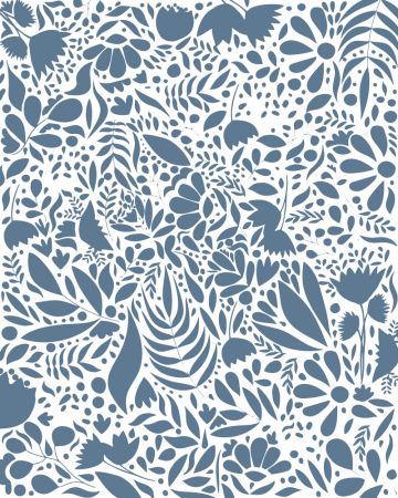 Scandi blue white pattern 2