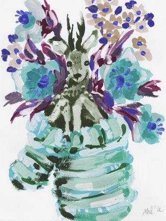 Deer In A Glove, frosty