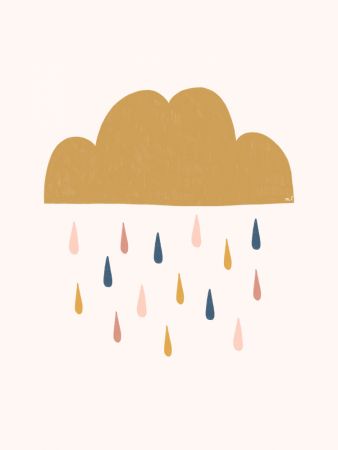 Yellow Raining Cloud 18x24