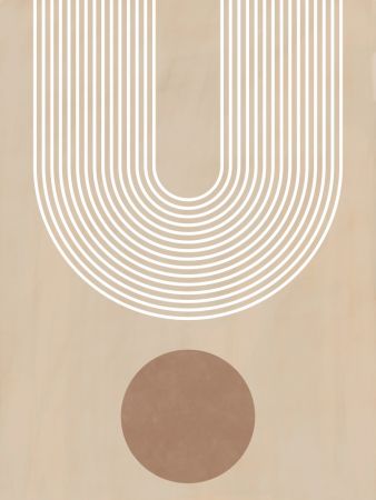 Beige Arc Poster No.3