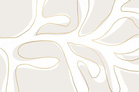 Abstract Twig White and Gold