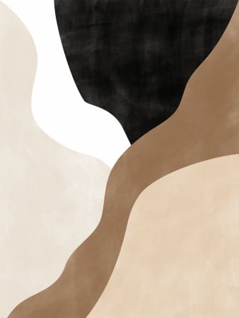 Abstract Beige and Brown Art No.2