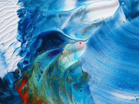 Flying into the waves