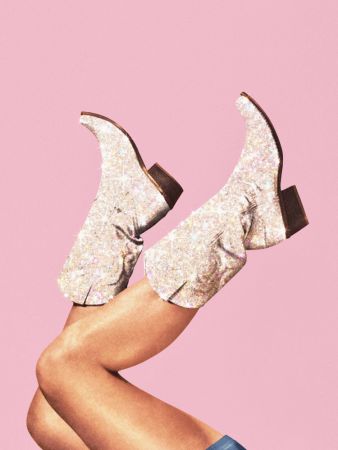 These Boots - Glitter Pink II