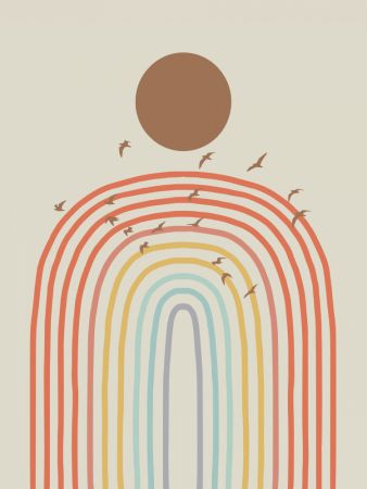 Rainbow Arch and Birds