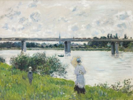Claude Monet's the Promenade With the Railroad Bridge, Argenteuil (1874)