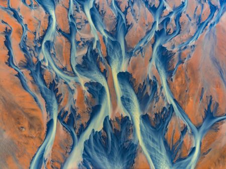 Glacial delta, Iceland