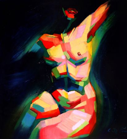 Cubist Sitting Nude (2014)