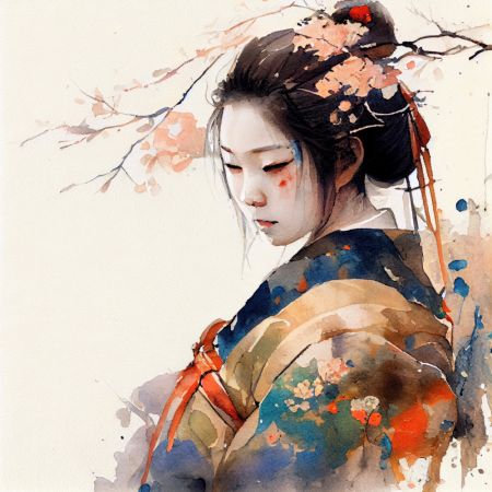 Japan World Watercolor Painting (12)