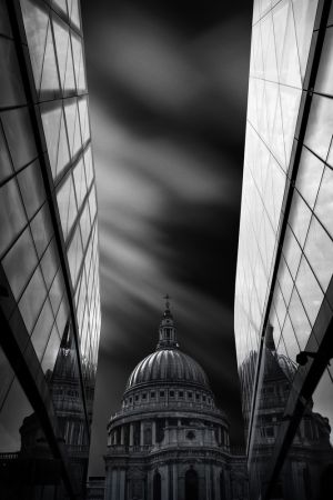 The St Paul's Cathedral in Reflection