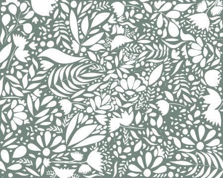 Scandi green white pattern