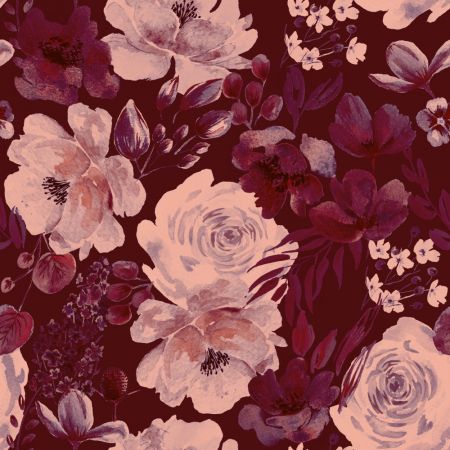 Floral Chaos Watercolor Pattern Vintage