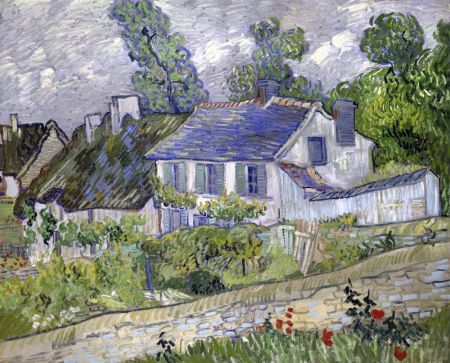 Vincent Van Gogh's Houses At Auvers (1890) Famous