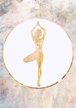 Yoga gold marble 1