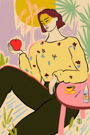 Woman With Apple