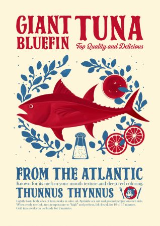 Tuna kitchen print