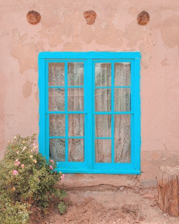 Turquoise Window - Taos, New Mexico