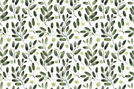Lisa watercolor seeded eucalyptus pattern