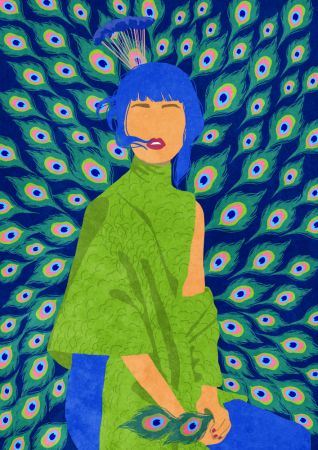 peacock woman