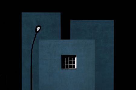 Composition with window and street lamp
