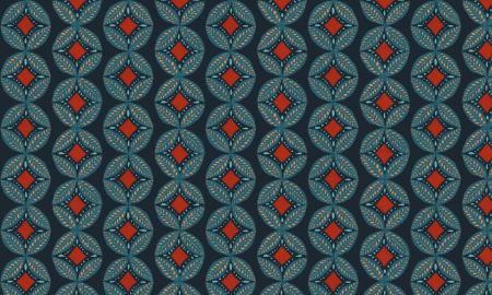 Geometric Leaves Modern Medallion Mosaic