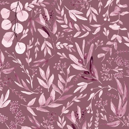Eucalyptus Leaves Pattern Purple