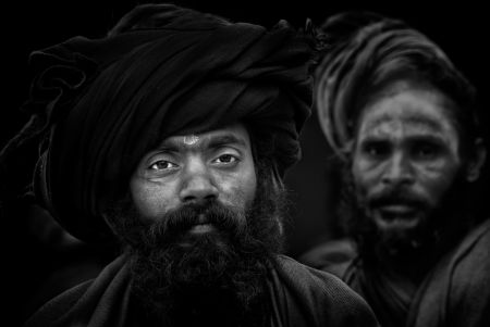 Holy men. Kumbha Mela. Allahabad