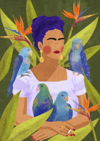 Frida and birds