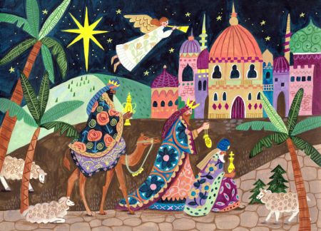 Three Wise Men and an Angel