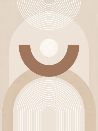 Beige Mid Century Poster No.1