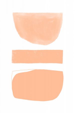 Abstract Shapes Peach