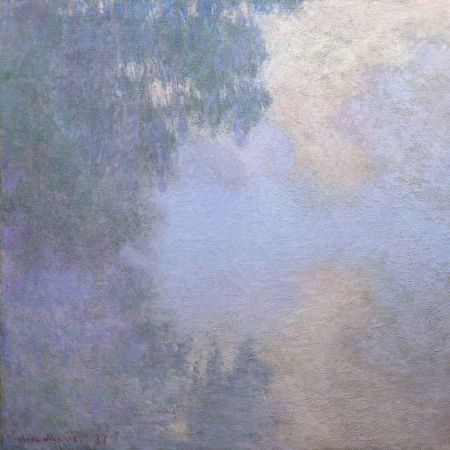 Morning On the Seine Near Giverny (1897) By Claude Monet Copy