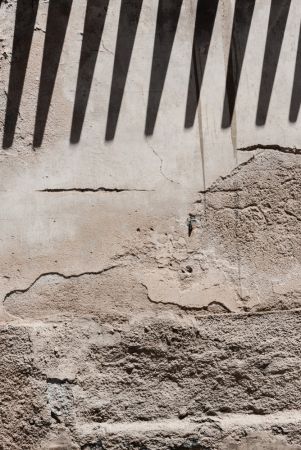 Shadow of lines at vintage wall