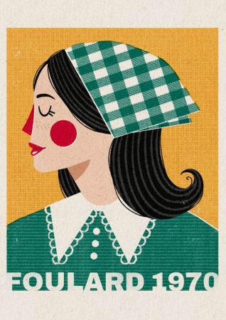 Foulard French Fashion Portrait