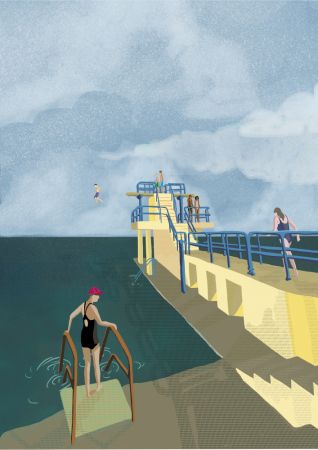 Blackrock, Salthill, Galway Ireland Art Print