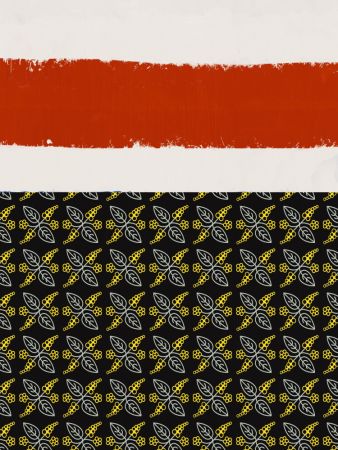 Paint and collage K 8 abstract painting