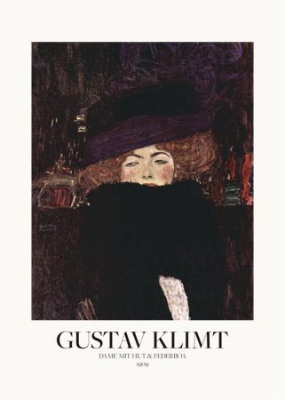 Dame Mit Hut Und Federboa (1909)  Poster