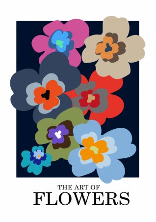 The Art Of Flowers Blue