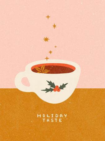 Mulled wine mug. Holiday Taste