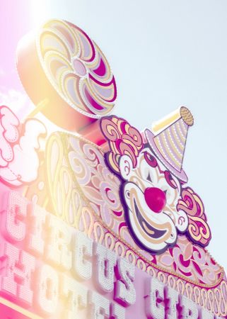 Circus Sign Flare Portrait