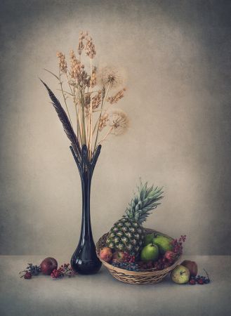 Winter with fruits