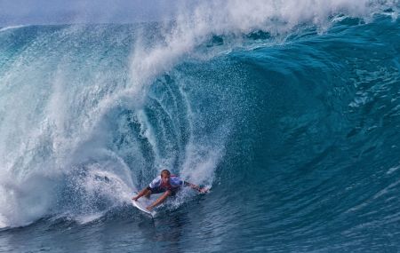 Out of a water tunnel