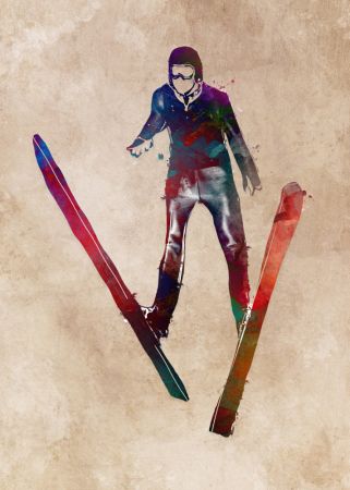 Sport Ski Jumper Art