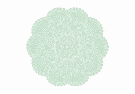 ABSTRACT GREEN MANDALA